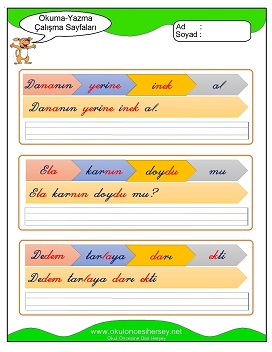 d sesi Grubu Çalışma Sayfaları